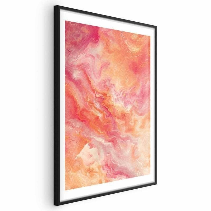 Poster - Fiery Colors - dynamic shapes in fire and pink tones in Poster e stampe Collezione Casa - Trebisacce, commercioVirtuoso.it