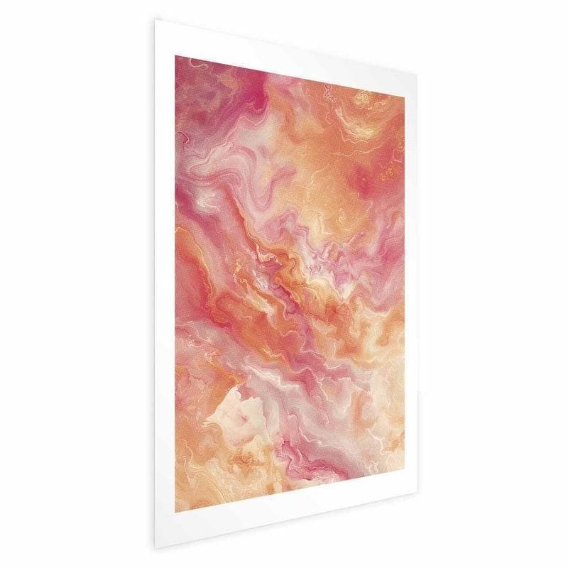 Poster - Fiery Colors - dynamic shapes in fire and pink tones in Poster e stampe Collezione Casa - Trebisacce, commercioVirtuoso.it