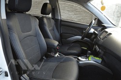Set coprisedili Su misura per Mitsubishi Outlander XL (2006-2012), Leather Style in Set per interni Autooggetti.it - Roma, commercioVirtuoso.it