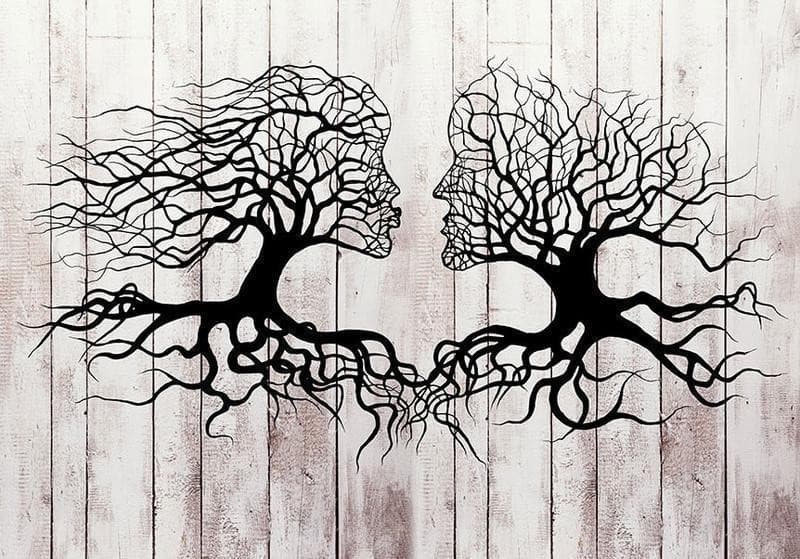 Fotomurale Bacio degli alberi in Carta da parati Collezione Casa - Trebisacce, commercioVirtuoso.it