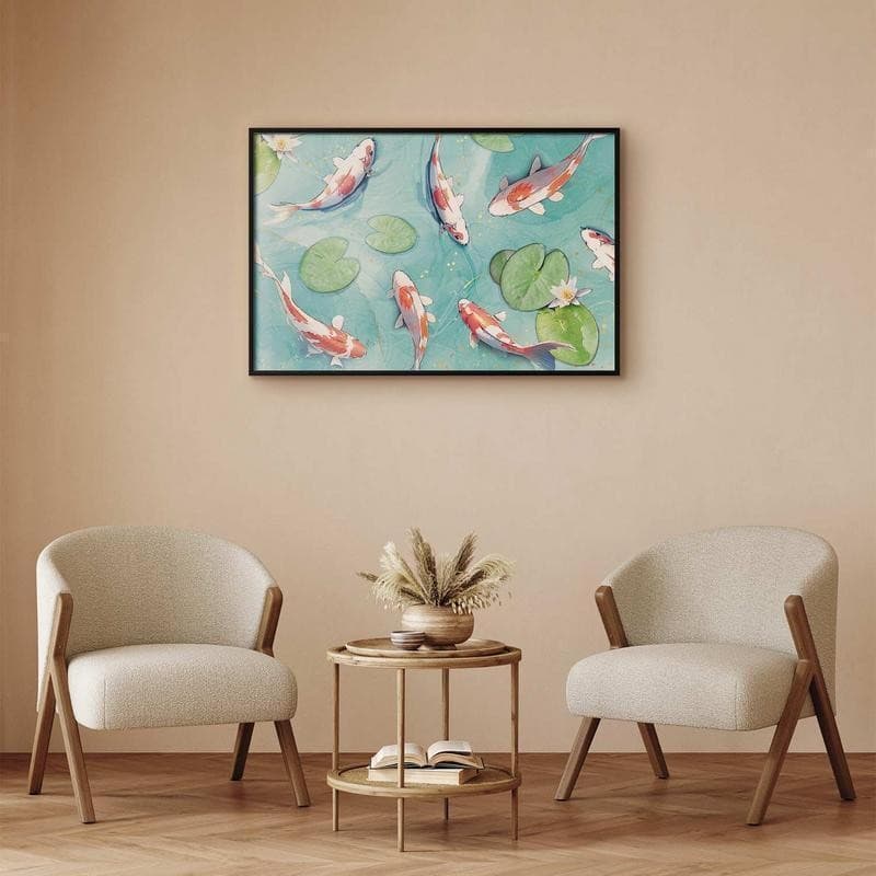 Poster - Pond in Japan in Poster e stampe Collezione Casa - Trebisacce, commercioVirtuoso.it
