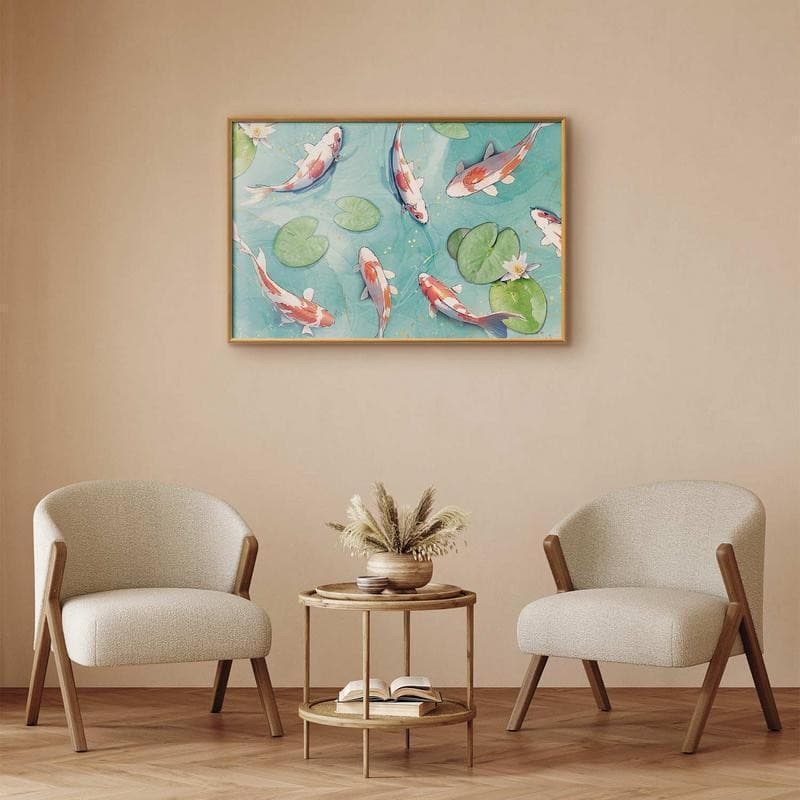 Poster - Pond in Japan in Poster e stampe Collezione Casa - Trebisacce, commercioVirtuoso.it