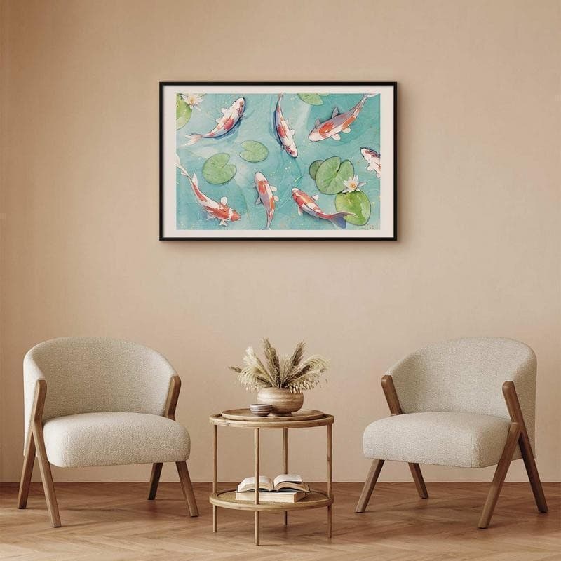 Poster - Pond in Japan in Poster e stampe Collezione Casa - Trebisacce, commercioVirtuoso.it