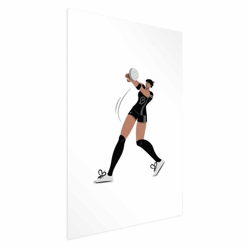 Poster - Illustration - Female Volleyball Team Player in Poster e stampe Collezione Casa - Trebisacce, commercioVirtuoso.it