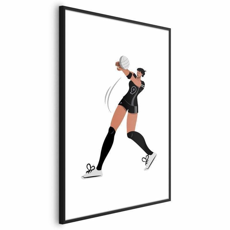 Poster - Illustration - Female Volleyball Team Player in Poster e stampe Collezione Casa - Trebisacce, commercioVirtuoso.it
