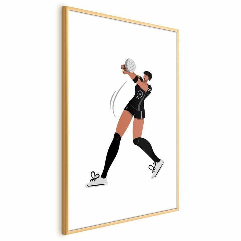 Poster - Illustration - Female Volleyball Team Player in Poster e stampe Collezione Casa - Trebisacce, commercioVirtuoso.it