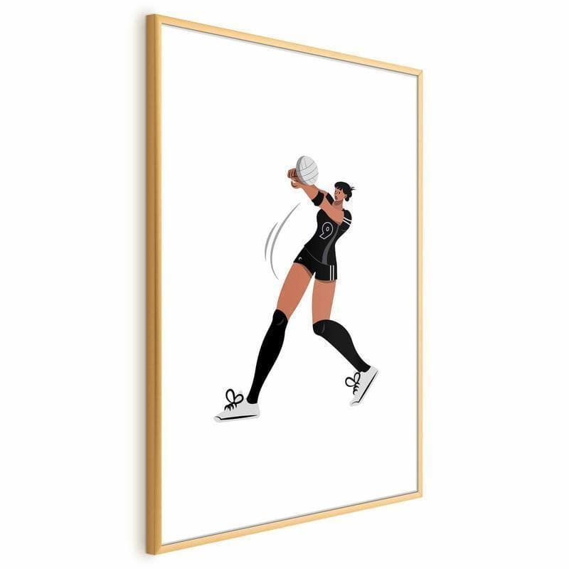 Poster - Illustration - Female Volleyball Team Player in Poster e stampe Collezione Casa - Trebisacce, commercioVirtuoso.it
