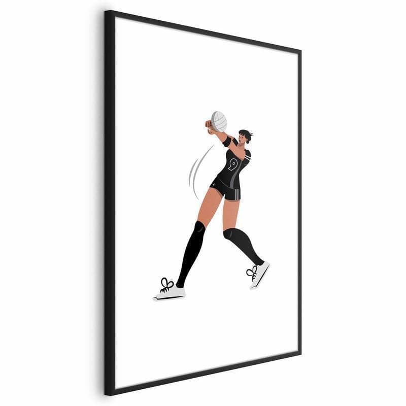 Poster - Illustration - Female Volleyball Team Player in Poster e stampe Collezione Casa - Trebisacce, commercioVirtuoso.it