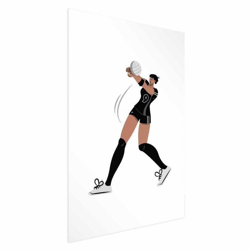 Poster - Illustration - Female Volleyball Team Player in Poster e stampe Collezione Casa - Trebisacce, commercioVirtuoso.it