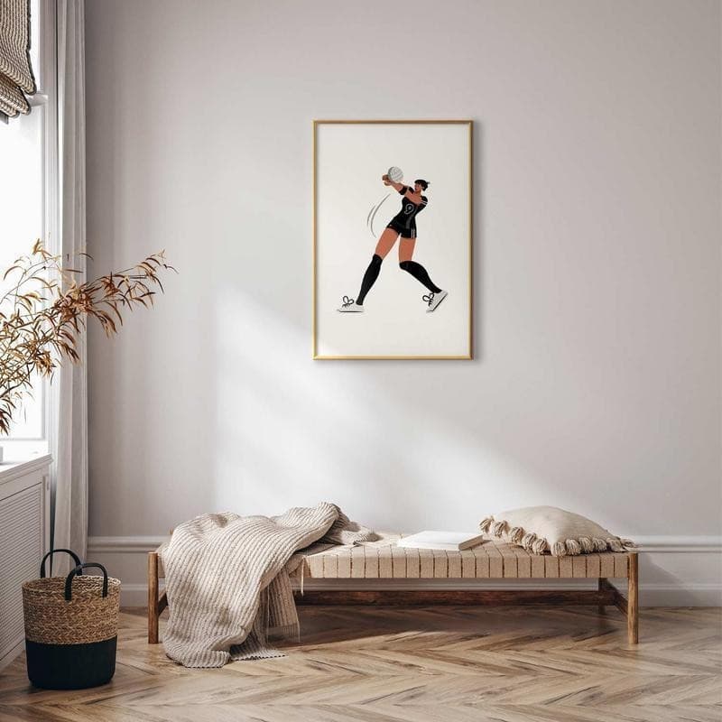 Poster - Illustration - Female Volleyball Team Player in Poster e stampe Collezione Casa - Trebisacce, commercioVirtuoso.it