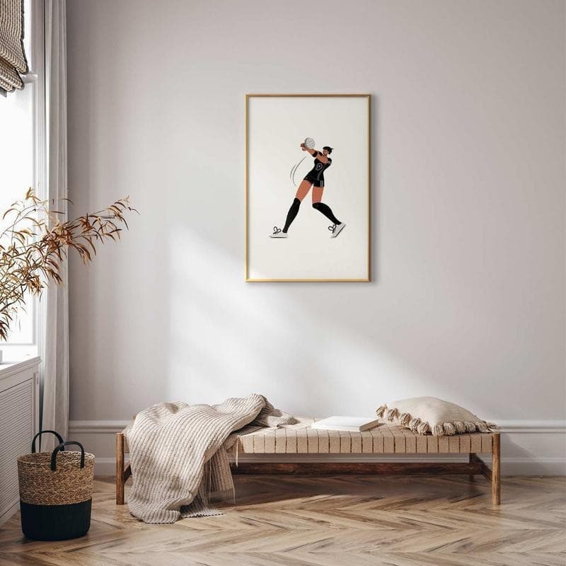 Poster - Illustration - Female Volleyball Team Player in Poster e stampe Collezione Casa - Trebisacce, commercioVirtuoso.it