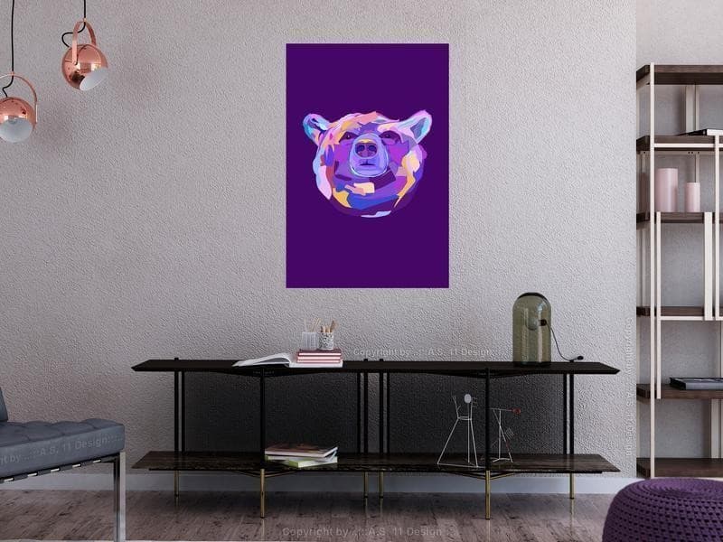 Quadro Colourful Bear (1 Part) Vertical in Dipinti Collezione Casa - Trebisacce, commercioVirtuoso.it