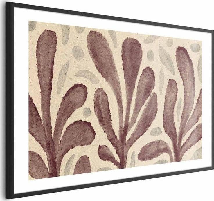 Poster - Leaves and Spots - large trembling shapes inspired by Matisse in Poster e stampe Collezione Casa - Trebisacce, commercioVirtuoso.it