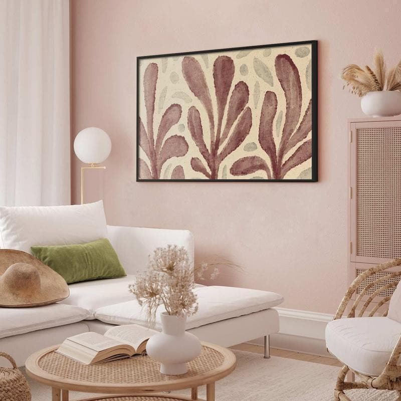 Poster - Leaves and Spots - large trembling shapes inspired by Matisse in Poster e stampe Collezione Casa - Trebisacce, commercioVirtuoso.it