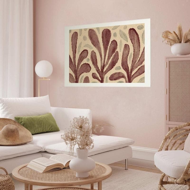 Poster - Leaves and Spots - large trembling shapes inspired by Matisse in Poster e stampe Collezione Casa - Trebisacce, commercioVirtuoso.it