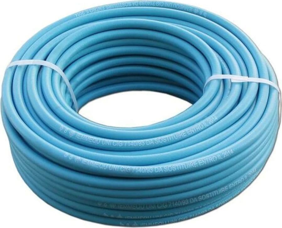 Tubo gas gpl blu in PVC 8x13mm per uso domestico - 2mt in Regolatori gas e pompe Aloiserw.com - Altomonte, commercioVirtuoso.it