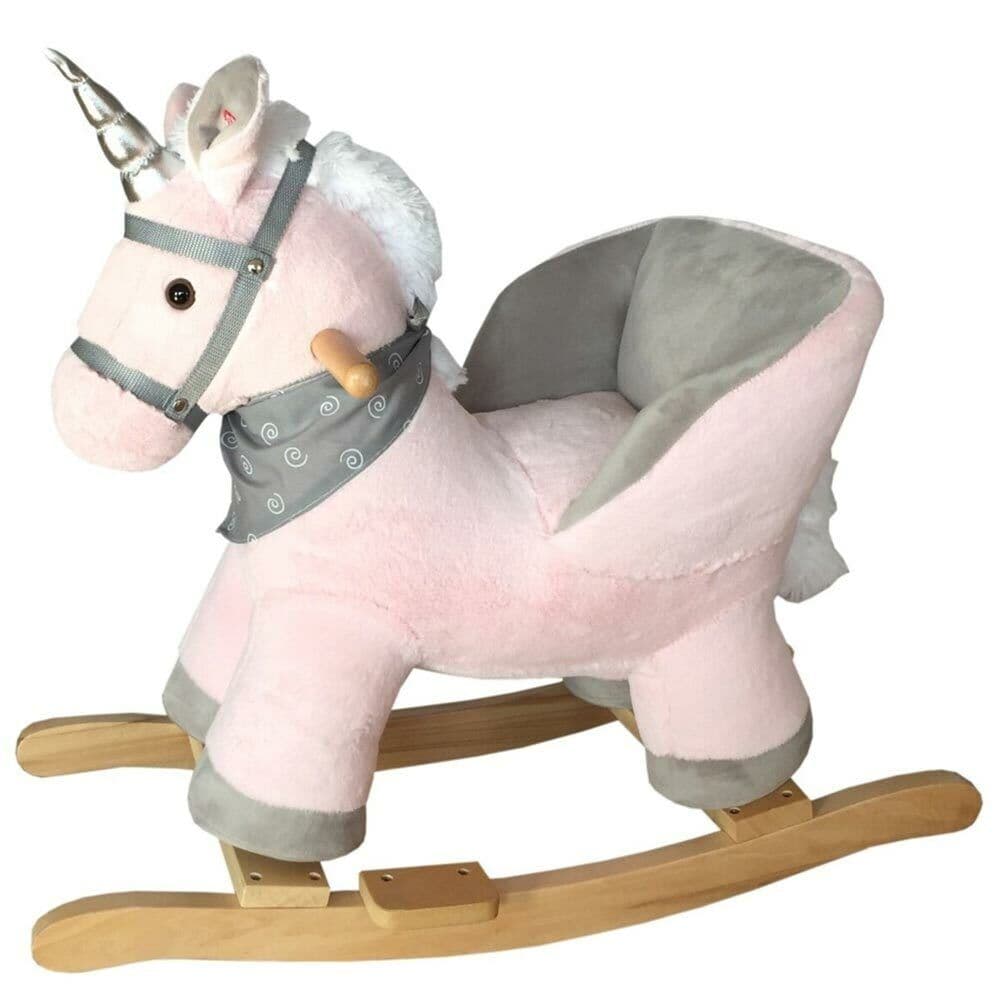 Unicorno Dondolo Cavalluccio Cavalcabile Peluche Bambini con Effetti Sonori Rosa in Cavalli a dondolo e animali Esplodia - Napoli, commercioVirtuoso.it