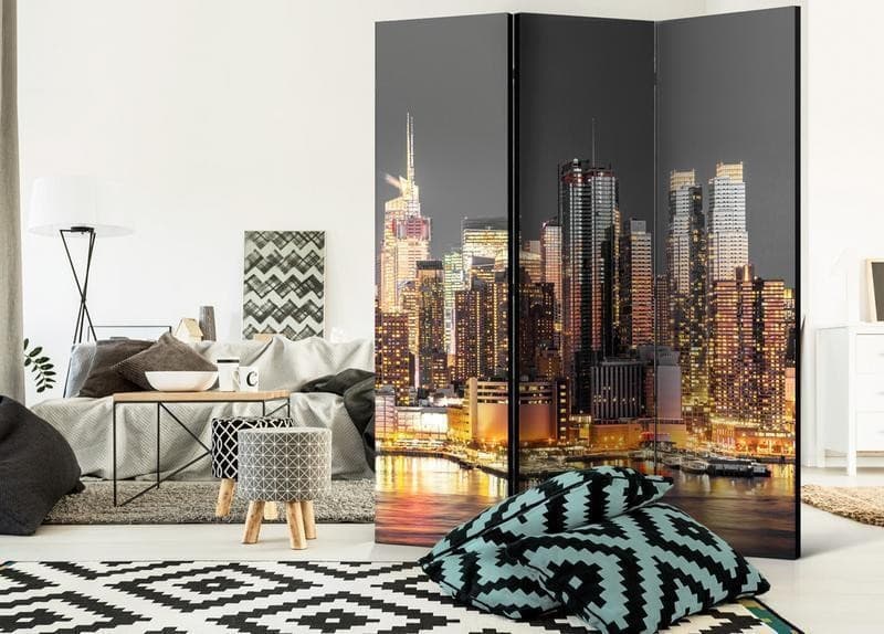Paravento New York di notte a tre ante in Paraventi Collezione Casa - Trebisacce, commercioVirtuoso.it