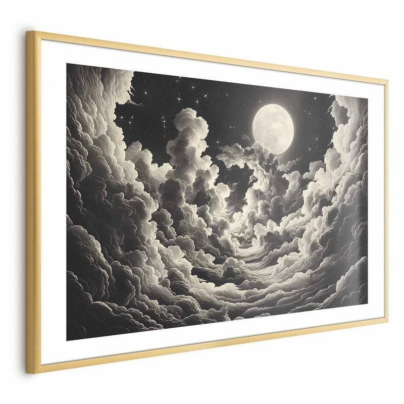 Poster - Moon and Stars Singing Among the Great Clouds in Poster e stampe Collezione Casa - Trebisacce, commercioVirtuoso.it