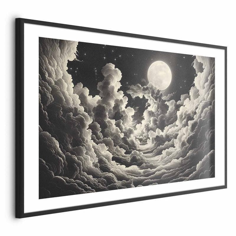 Poster - Moon and Stars Singing Among the Great Clouds in Poster e stampe Collezione Casa - Trebisacce, commercioVirtuoso.it