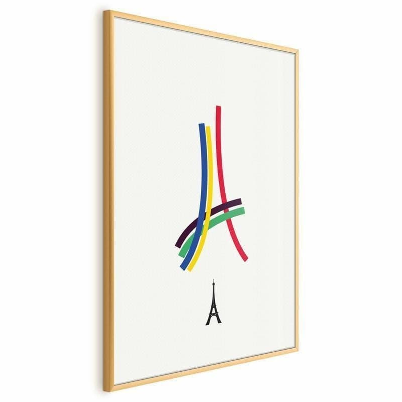 Poster - Eiffel Tower - Colored Graphic - Abstraction in Poster e stampe Collezione Casa - Trebisacce, commercioVirtuoso.it