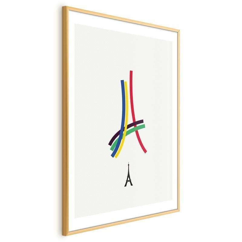 Poster - Eiffel Tower - Colored Graphic - Abstraction in Poster e stampe Collezione Casa - Trebisacce, commercioVirtuoso.it