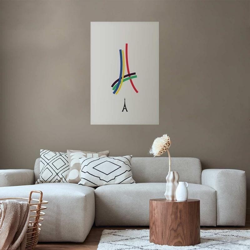 Poster - Eiffel Tower - Colored Graphic - Abstraction in Poster e stampe Collezione Casa - Trebisacce, commercioVirtuoso.it
