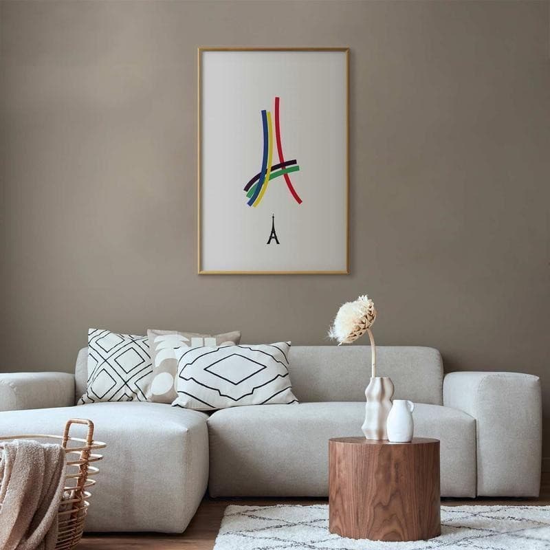 Poster - Eiffel Tower - Colored Graphic - Abstraction in Poster e stampe Collezione Casa - Trebisacce, commercioVirtuoso.it