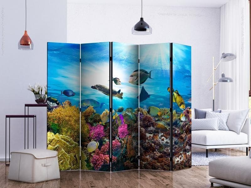 Paravento Barriera Corallina a 5 Ante in Paraventi Collezione Casa - Trebisacce, commercioVirtuoso.it