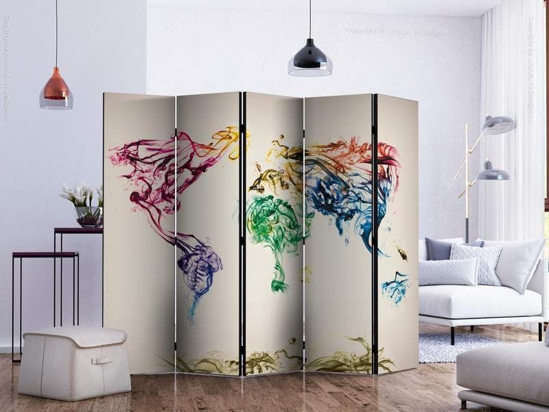Paravento Dancing smoke trails II [Room Dividers] in Paraventi Collezione Casa - Trebisacce, commercioVirtuoso.it