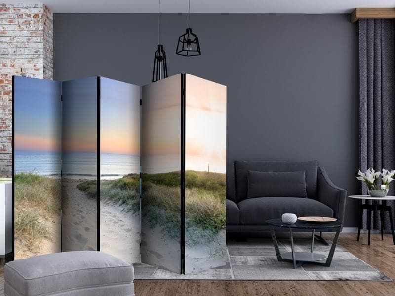 Paravento Morning walk on the beach II [Room Dividers] in Paraventi Collezione Casa - Trebisacce, commercioVirtuoso.it