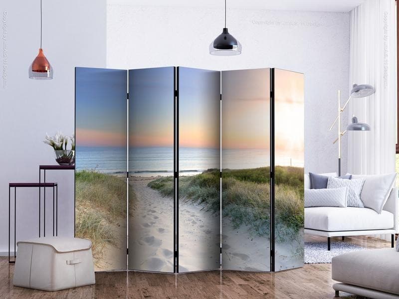 Paravento Morning walk on the beach II [Room Dividers] in Paraventi Collezione Casa - Trebisacce, commercioVirtuoso.it