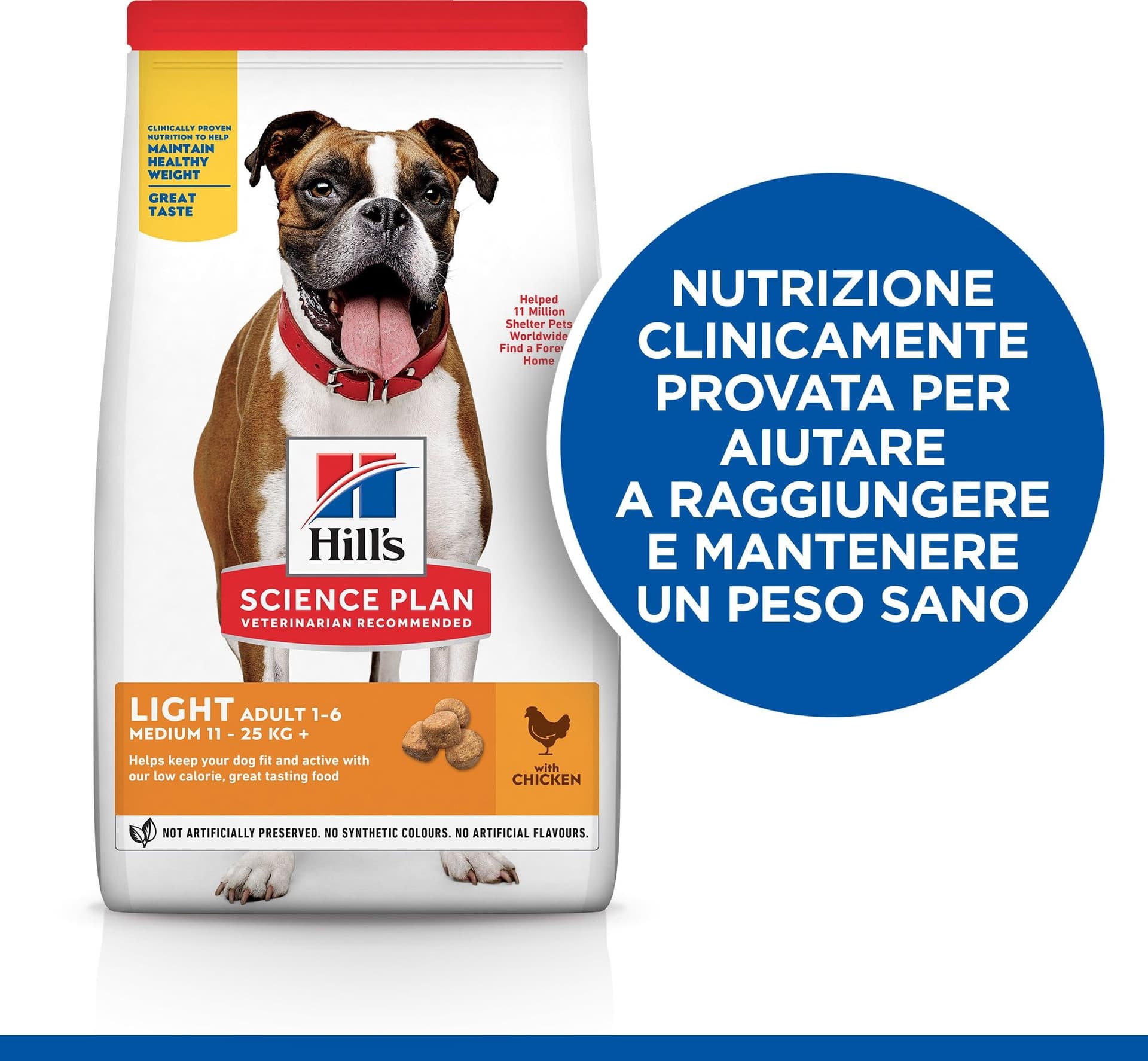 Hill's Light secco Cani Adulti Medium pollo in Secco 101 Market - Poggibonsi, commercioVirtuoso.it