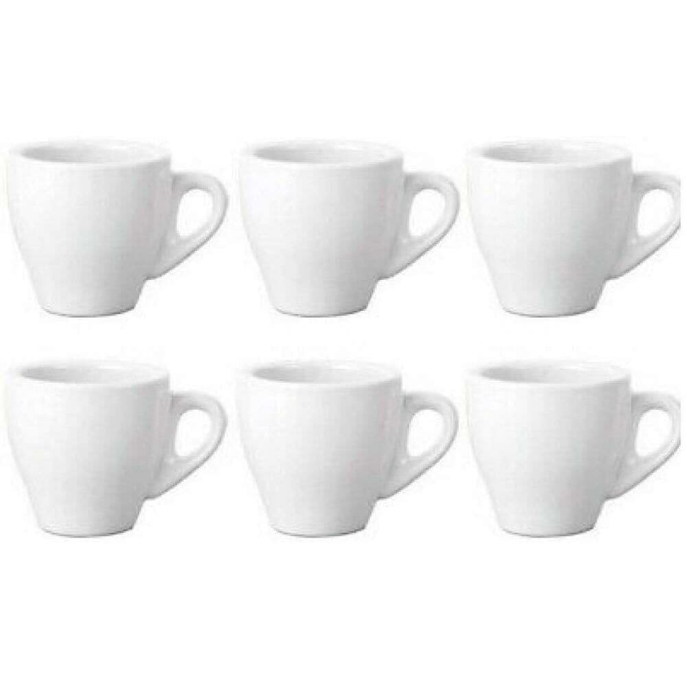 Servizio Set 6 Tazzine da Caffe Tazzina Alta in Ceramica Bianca da Cucina in Servizi da caffè Esplodia - Napoli, commercioVirtuoso.it