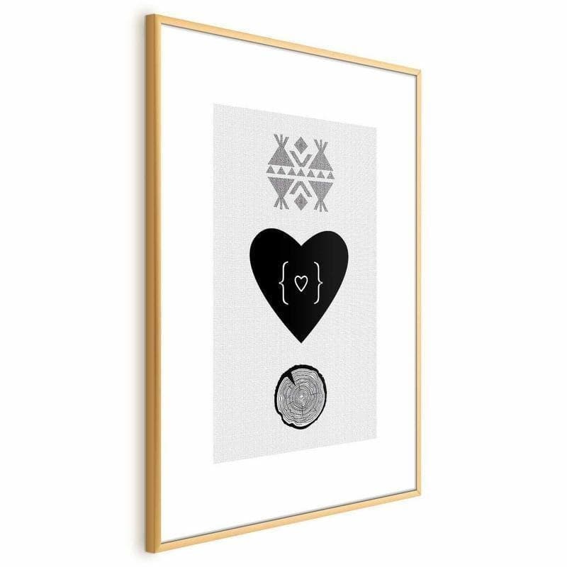 Poster - Heart and Stump in Poster e stampe Collezione Casa - Trebisacce, commercioVirtuoso.it