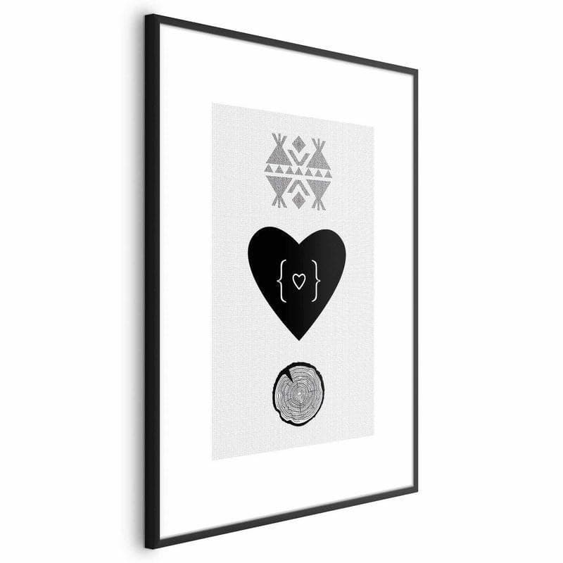 Poster - Heart and Stump in Poster e stampe Collezione Casa - Trebisacce, commercioVirtuoso.it