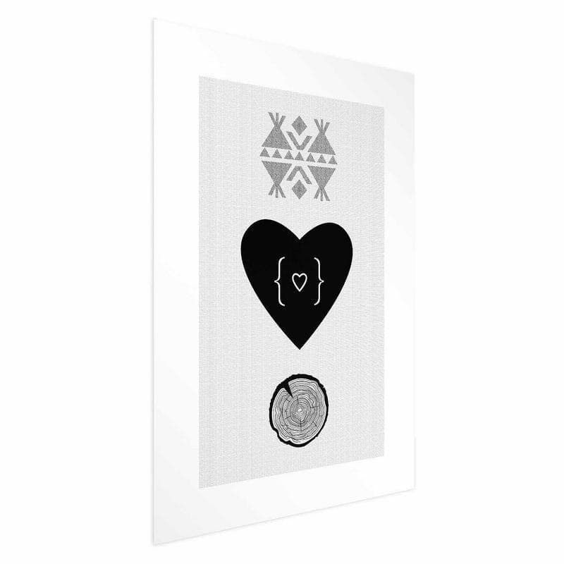 Poster - Heart and Stump in Poster e stampe Collezione Casa - Trebisacce, commercioVirtuoso.it