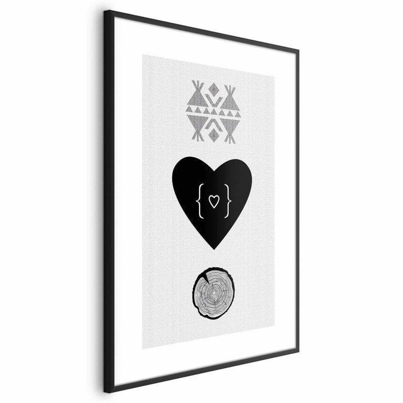 Poster - Heart and Stump in Poster e stampe Collezione Casa - Trebisacce, commercioVirtuoso.it
