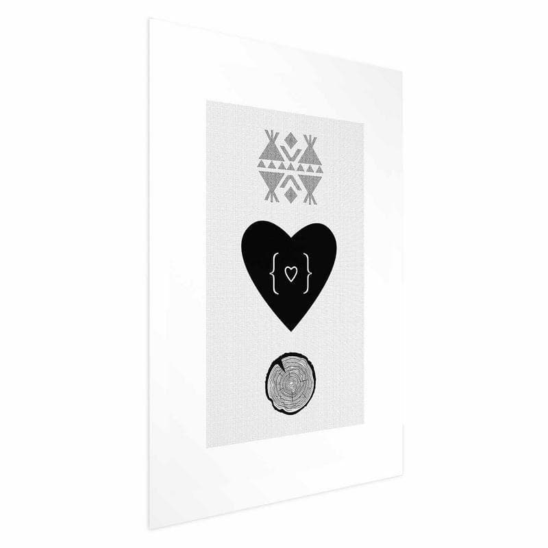 Poster - Heart and Stump in Poster e stampe Collezione Casa - Trebisacce, commercioVirtuoso.it