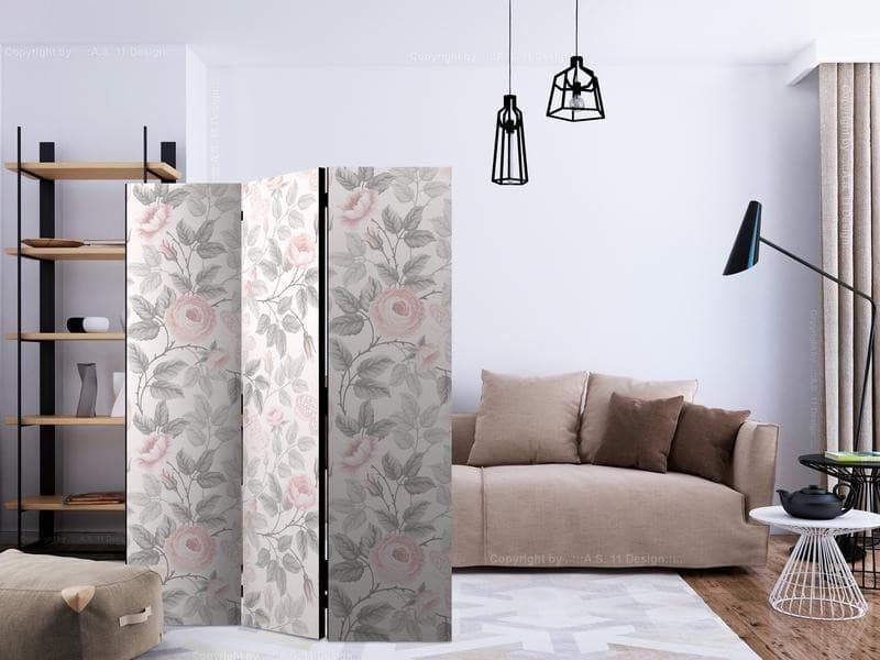 Paravento Watercolor Roses [divisori da interno] in Paraventi Collezione Casa - Trebisacce, commercioVirtuoso.it