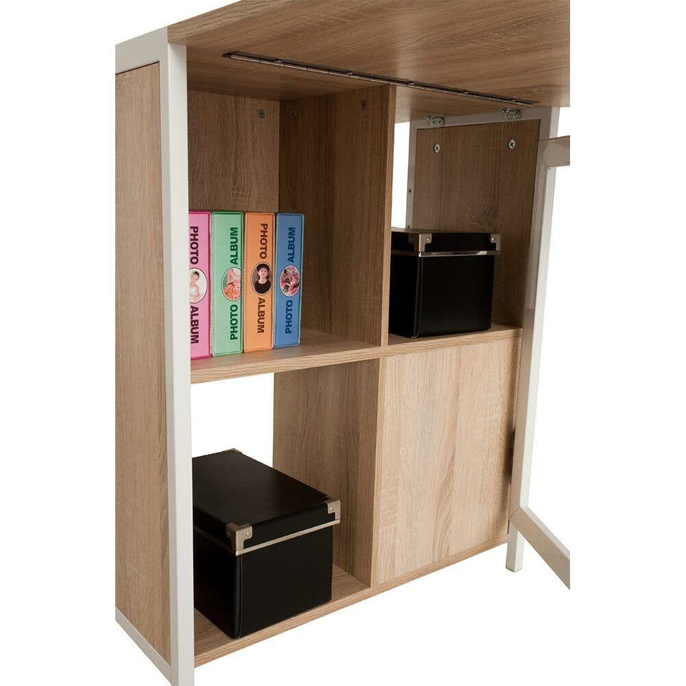 Tavolo Scrivania con Libreria Richiudibile Allungabile a Scomparsa Legno Acciaio in Scrivanie Esplodia - Napoli, commercioVirtuoso.it