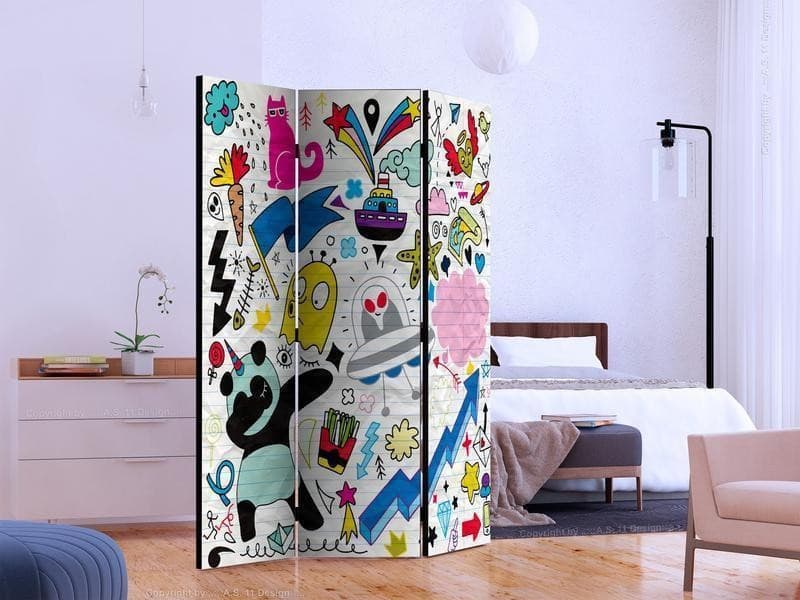 Paravento Energetic Panda [divisori da interno] in Paraventi Collezione Casa - Trebisacce, commercioVirtuoso.it
