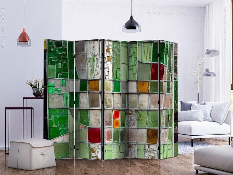 Paravento Emerald Stained Glass II [Room Dividers] in Paraventi Collezione Casa - Trebisacce, commercioVirtuoso.it