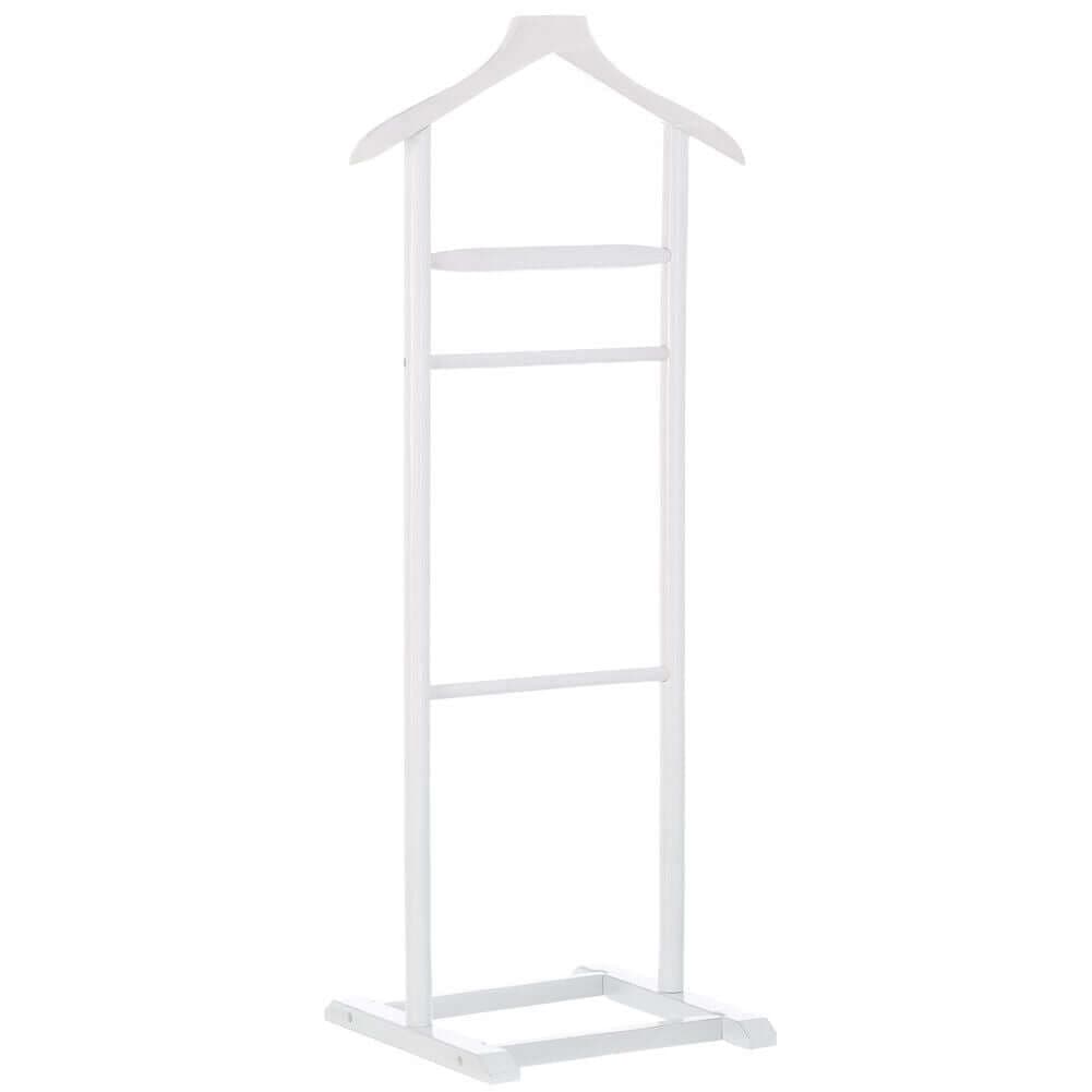Appendiabiti Indossatore legno Pioppo Bianco Servo Muto Porta Abiti 48x36x107cm in Omini appendiabiti Esplodia - Napoli, commercioVirtuoso.it