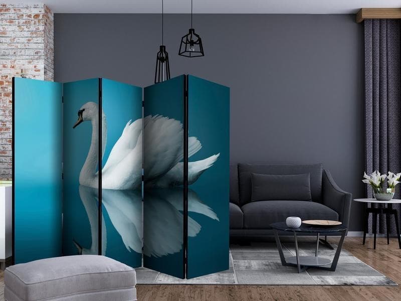 Paravento swan reflection II [Room Dividers] in Paraventi Collezione Casa - Trebisacce, commercioVirtuoso.it