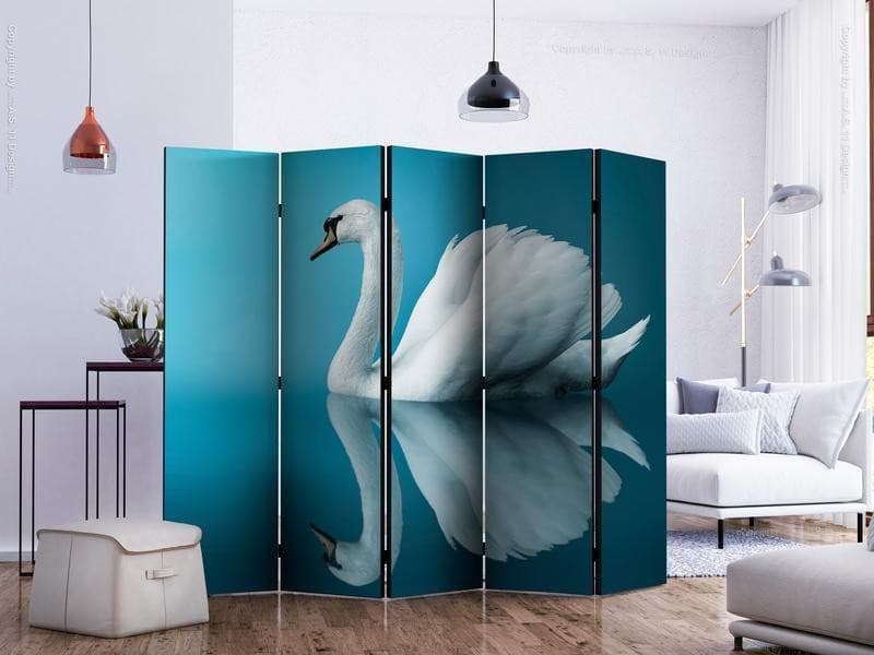 Paravento swan reflection II [Room Dividers] in Paraventi Collezione Casa - Trebisacce, commercioVirtuoso.it