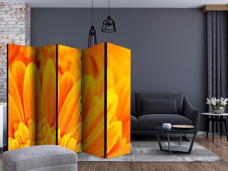 Paravento Yellow gerbera daisies II [Room Dividers] in Paraventi Collezione Casa - Trebisacce, commercioVirtuoso.it