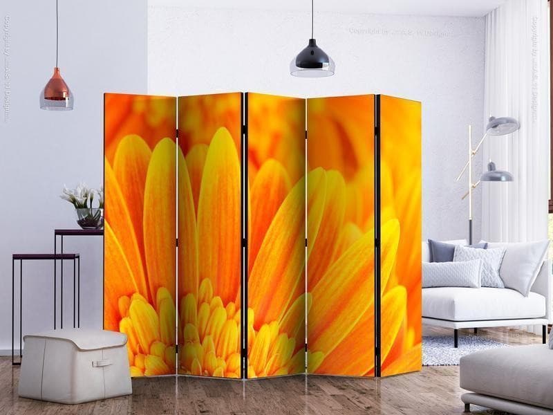 Paravento Yellow gerbera daisies II [Room Dividers] in Paraventi Collezione Casa - Trebisacce, commercioVirtuoso.it
