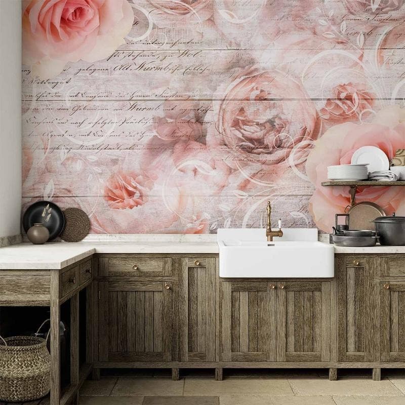 Fotomurale Rose Work in Carta da parati Collezione Casa - Trebisacce, commercioVirtuoso.it