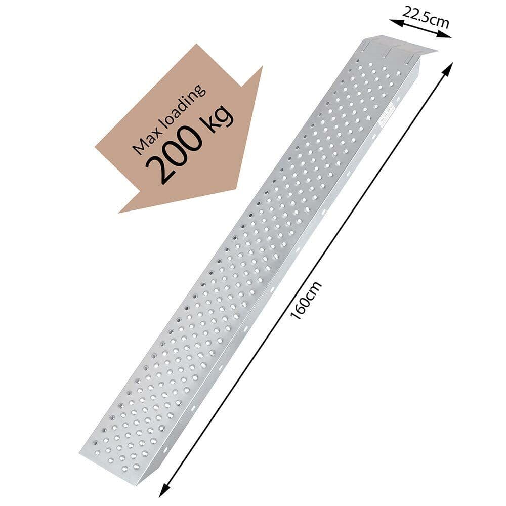 Coppia Rampe di Carico Pedana Antiscivolo 160x22cm Trattorino Quad Moto 400kg in Rampe di carico Esplodia - Napoli, commercioVirtuoso.it